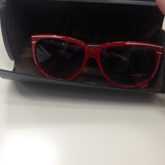 Red Authentic Fendi Sunglasses