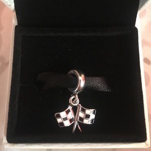 Pandora Checkered Flag Charm.