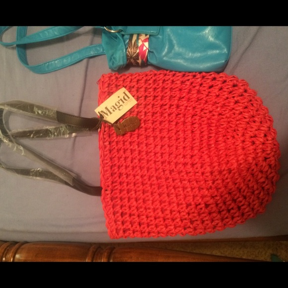 SOLD-  Red beach style purse