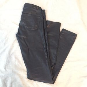 AG Dark Blue Coated "Jeggings" size 26 R
