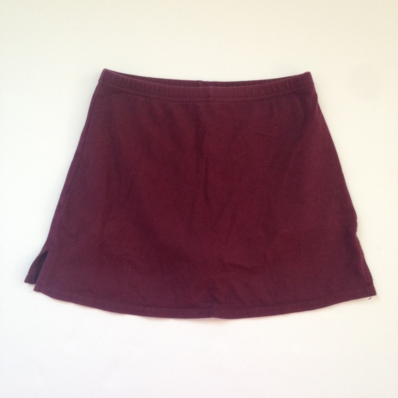 Maroon Tennis/Cheer Skort