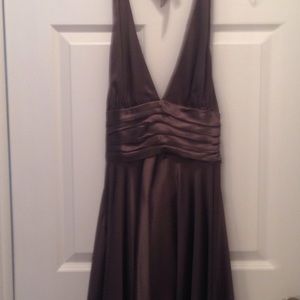Rose&lula dress size 6 dark gray open back dress