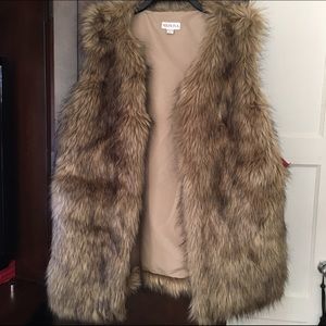 Faux Fur Vest Jacket