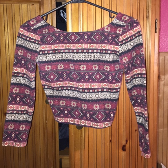 Tribal print crop top - Picture 1 of 3
