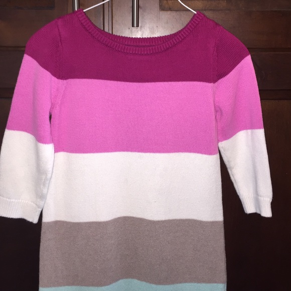 Girls multi-colored sweater dress