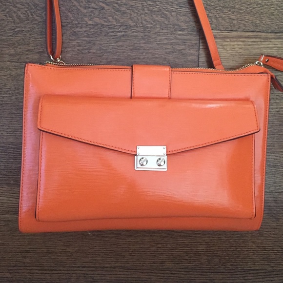 Melie Bianco Orange Purse - Picture 1 of 4