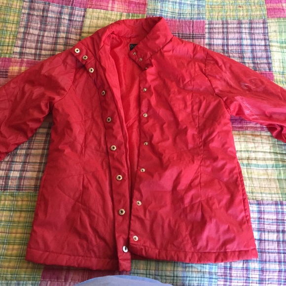 All red jacket size medium