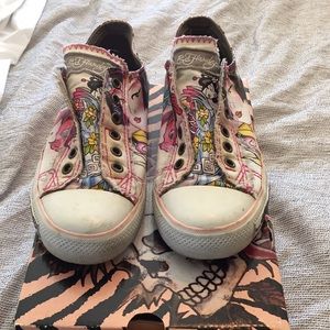 Ed Hardy slip on sneakers