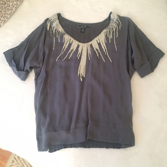 Silk Sequin Blouse