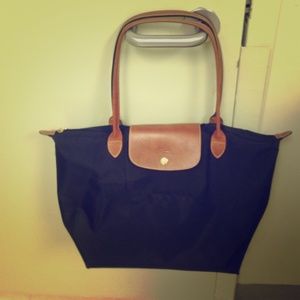 Large black Longchamp tote.