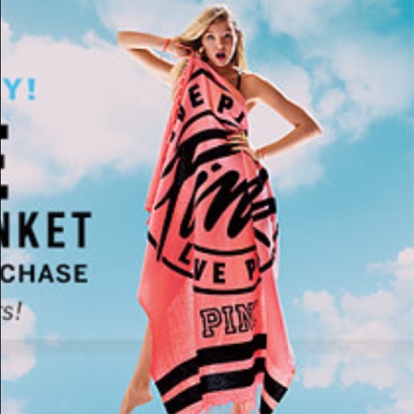 Vs pink blanket