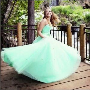 Long Green Prom Dress
