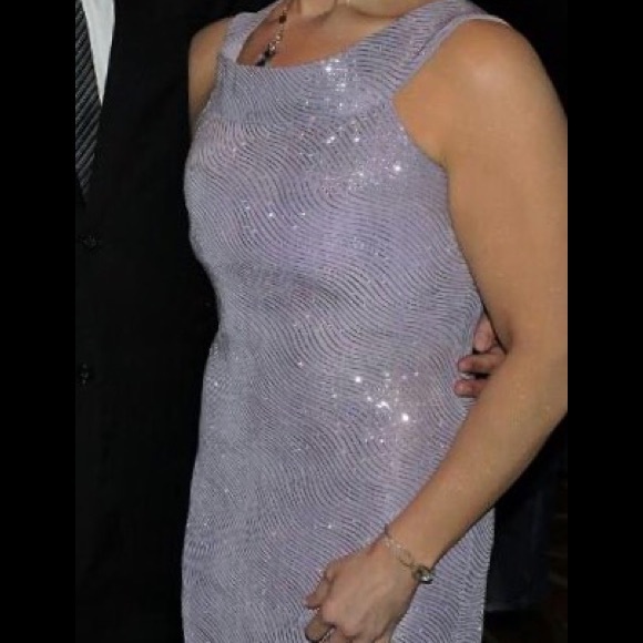 Off the shoulder lavender dress