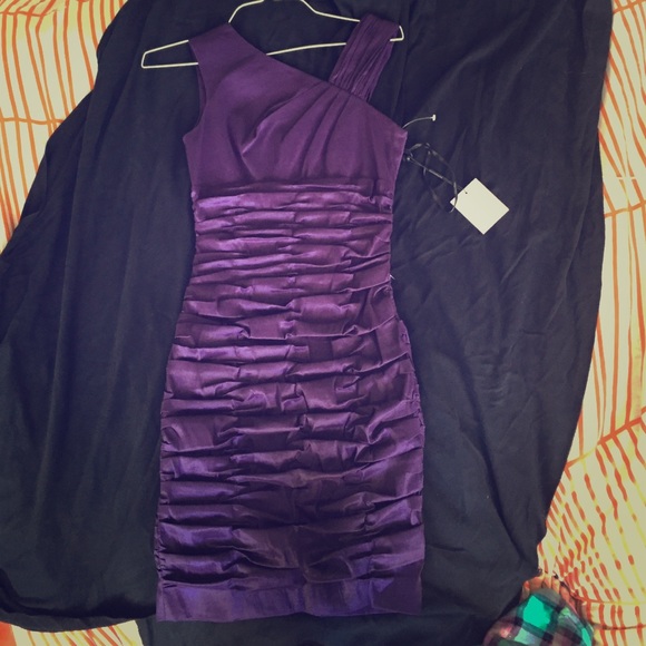 NWT Calvin Klein plum dress