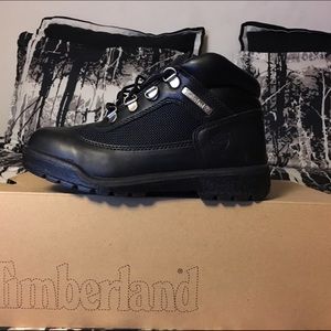 NEW in box. Black TIMBERLAND Field boot. Youth 3