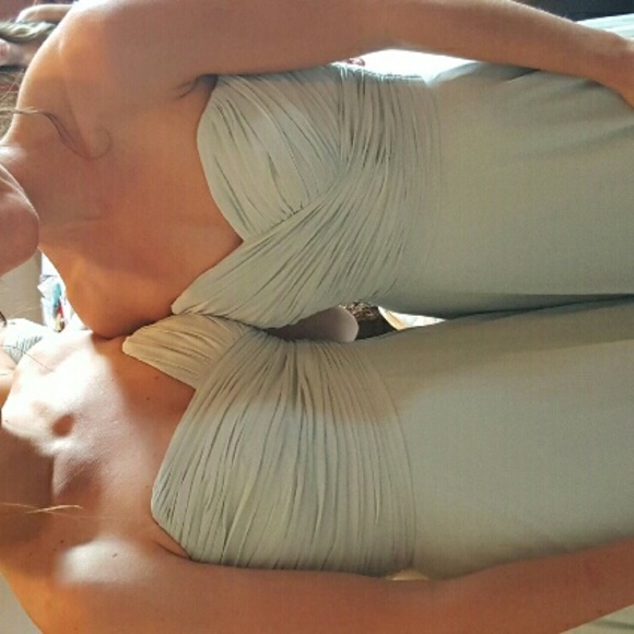 Bridesmaid long dress Max,Mint green -seafoam maxi - Picture 3 of 4