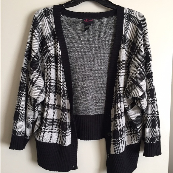 Black and white cardigan
