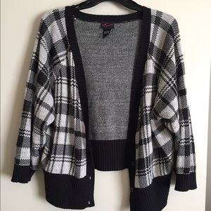 Black and white cardigan