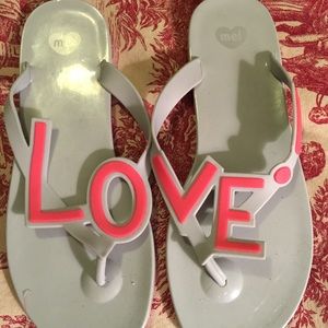 mel Dreamed by Melissa Women's Love City Flip Flop