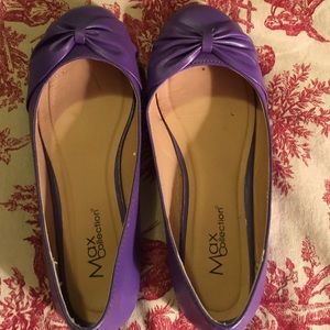 Max Collection purple ballet flats - size 8