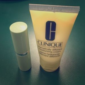 Clinique lipstick and moisturizer