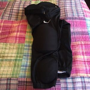 Kids padded football pants - black