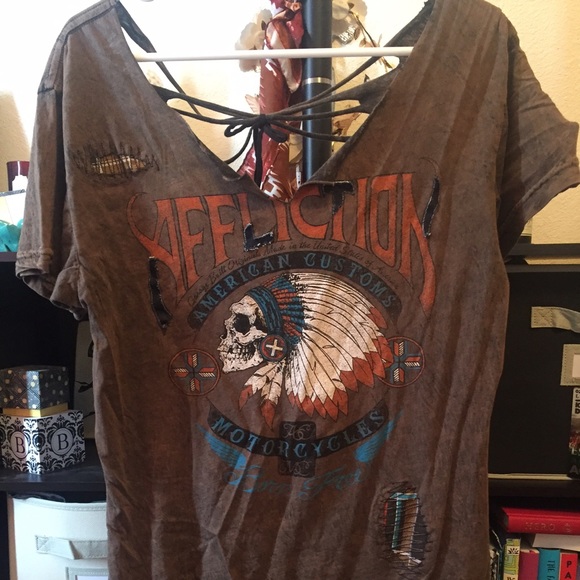 Affliction Distressed Tee