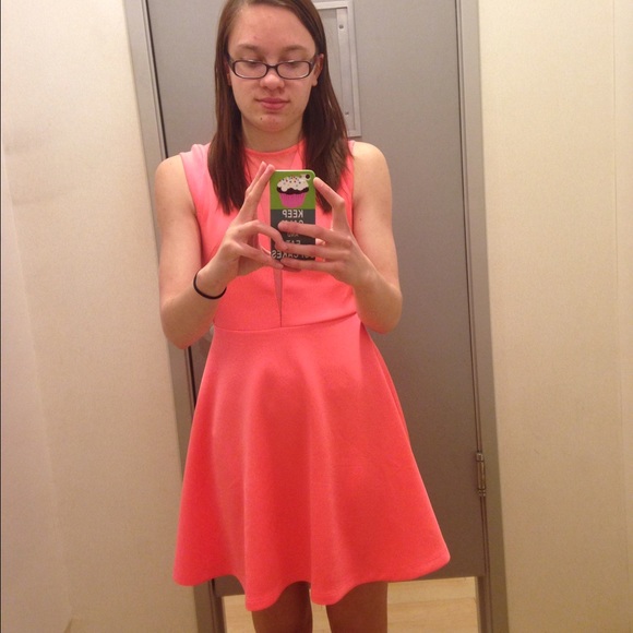 🆑⚡️Coral/Orange Dress - Picture 4 of 4