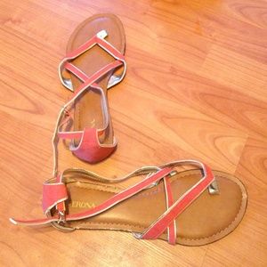 Size 8 Merona adjustable strap sandals