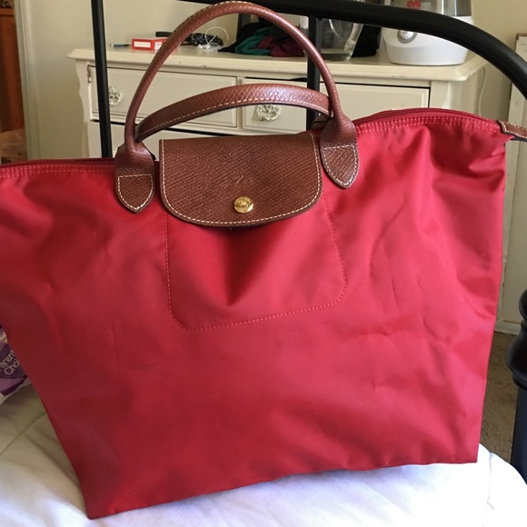 Long champ Large short handle AUThentic