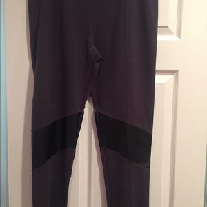 Victoria Secret Grey/Leather Leggings
