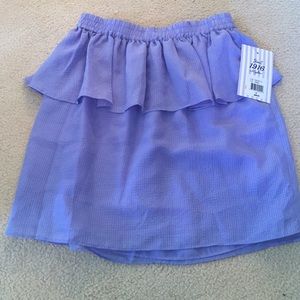 Purple peplum skirt
