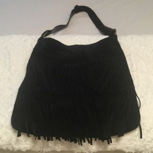 FRINGE SUEDE CROSSBODY BAG