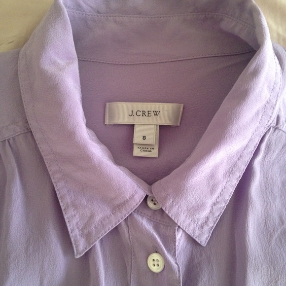 J. Crew silk button down top