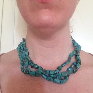 Turquoise 3-strand necklace