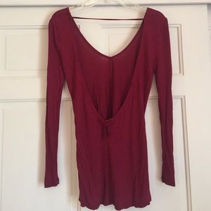 Tobi low back red shirt