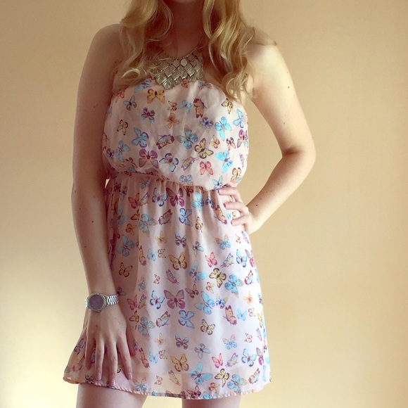 Pastel Butterfly Charlotte Russe Dress