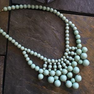 Mint Bauble Bib Necklace