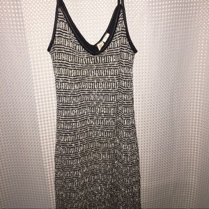 Black & White Pattern Maxi Dress