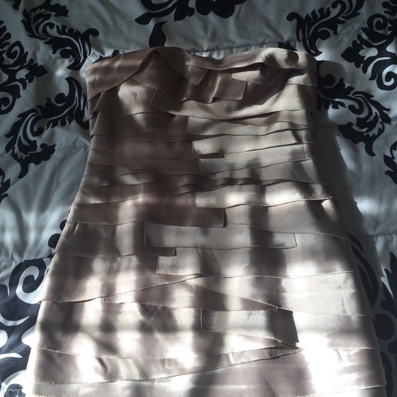 Champagne colored party dress