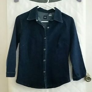 Long Sleeve Denim Top