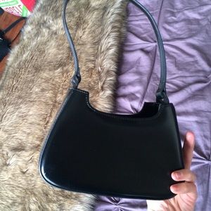 Small Black Patent Leather Purse