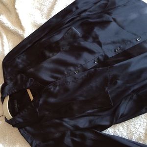 Rag & bone tuxedo silk button down