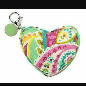 Vera bradley heart coin purse