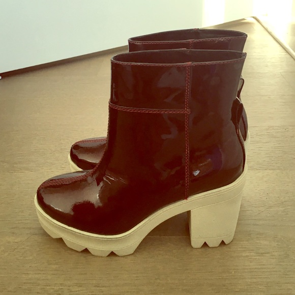 Derek Crosby Lynne patent leather boots