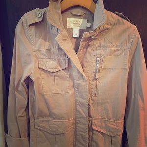 J. Crew Classic Twill Chino Tan Jacket