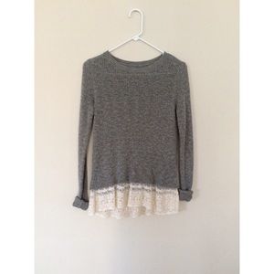 Hollister Lace Hem Sweater
