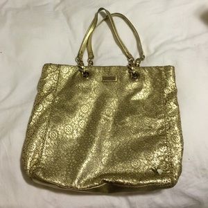 Gold leather Kate spade tote
