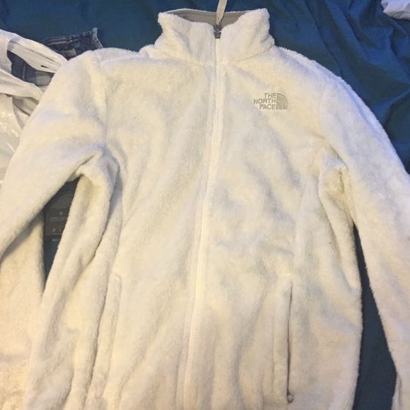 White fleece north face