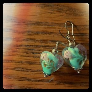 On Hold - Floral Heart Earrings